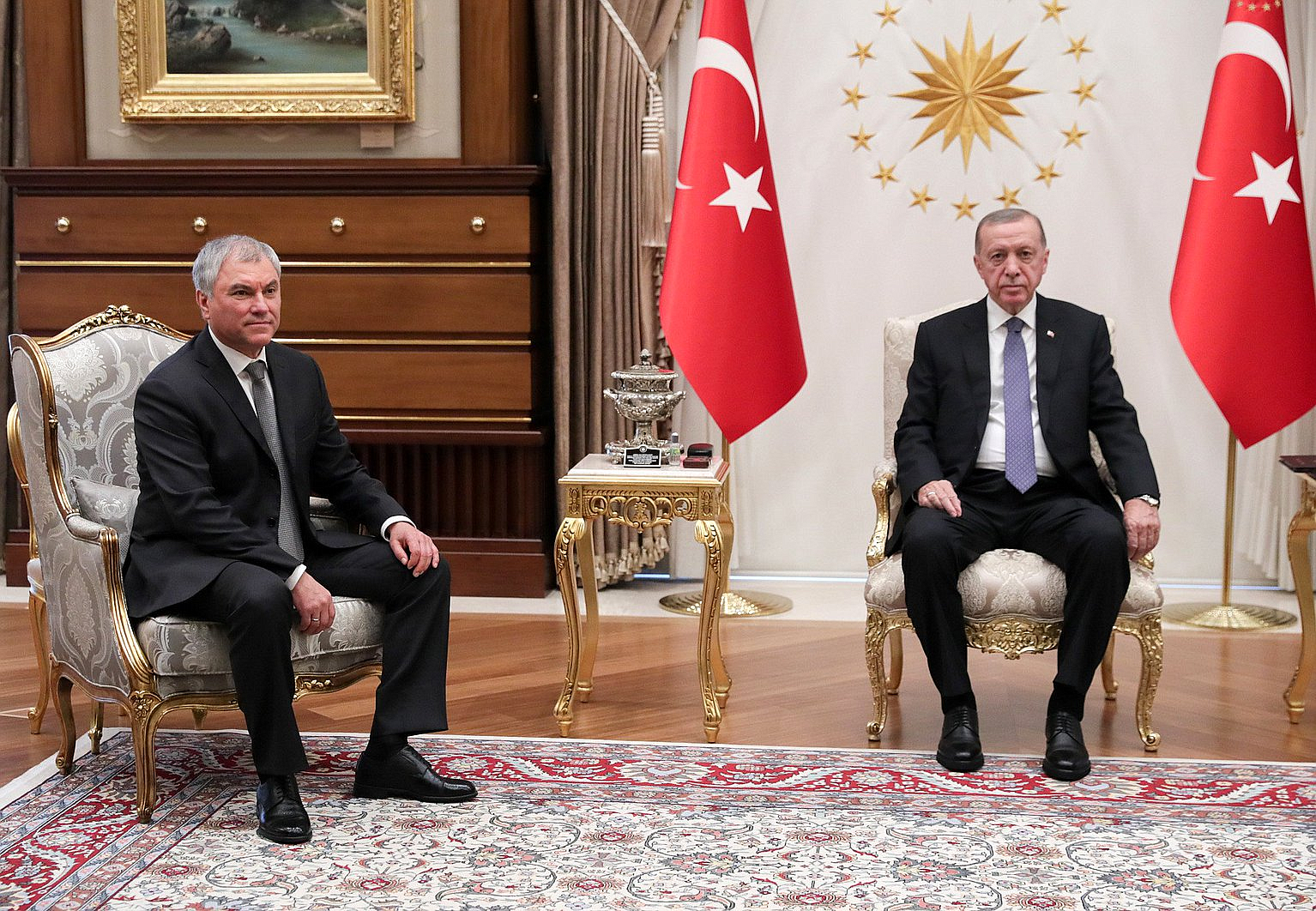 Володин встретился с президентом Турции Эрдоганом