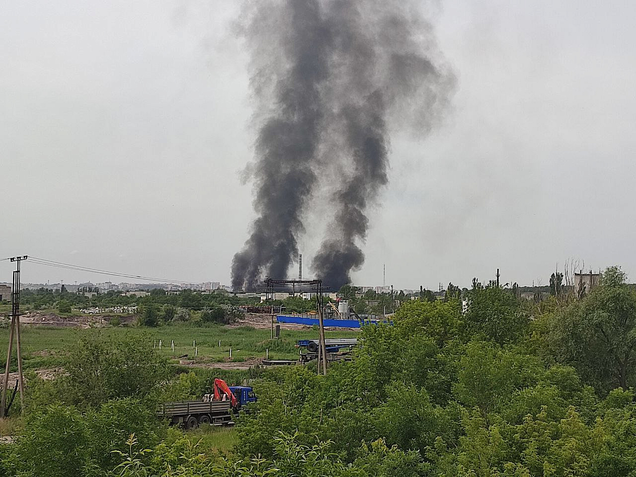 Очердной ракетный удар произошёл в Луганске